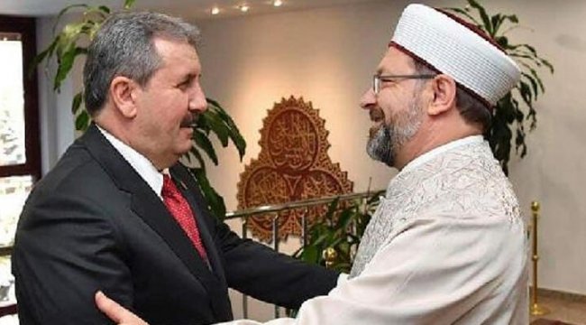 Diyanet İşleri Başkanı Erbaş'dan BBP Lideri Destici'ye Ayasofya daveti