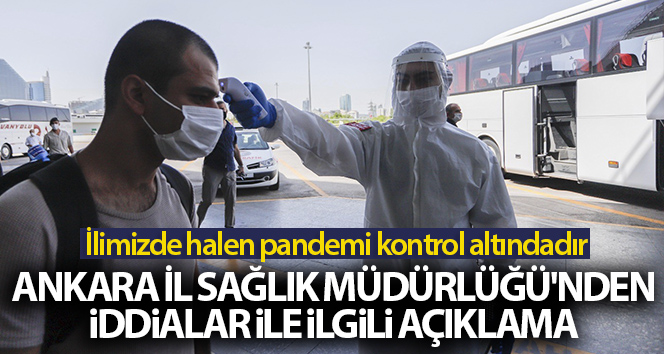 Ankara İl Sağlık Müdürlüğü'nden hastane yatak doluluk oranı ile yoğun bakım kapasitesi açıklaması