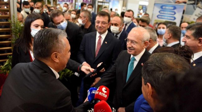 CHP Lideri Kılıçdaroğlu Murtapaşa standında