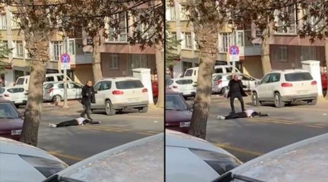 Ankara'da trafikte yanlışlıkla karısını öldürdü... Dehşet anları kamerada