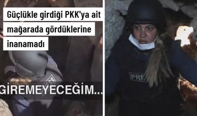 Terör örgütüne ait mağaraya giren Fulya Öztürk, gördüklerine inanamadı