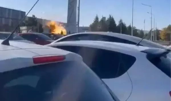 Ankara TUSAŞ'taki patlama anı kamerada