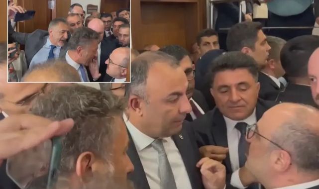 TBMM'de arbede! Vekiller birbirine girdi