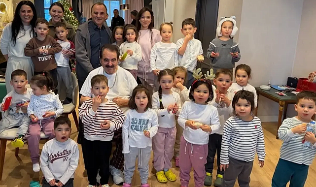 İbrahim Tatlıses, Galip Öztürk'ü Batum'da ziyaret etti! 20 çocuğu ile poz verdi