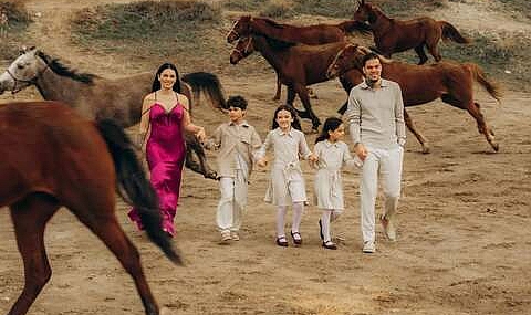 Ederson ailesiyle birlikte Kapadokya'da